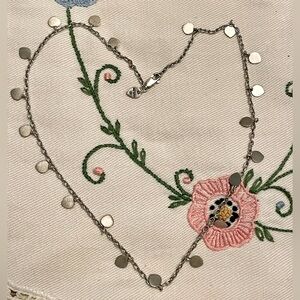 ME & RO ME&RO 925 STERLING SILVER LOTUS PETAL CHAIN NECKLACE!-16”-MSRP $615